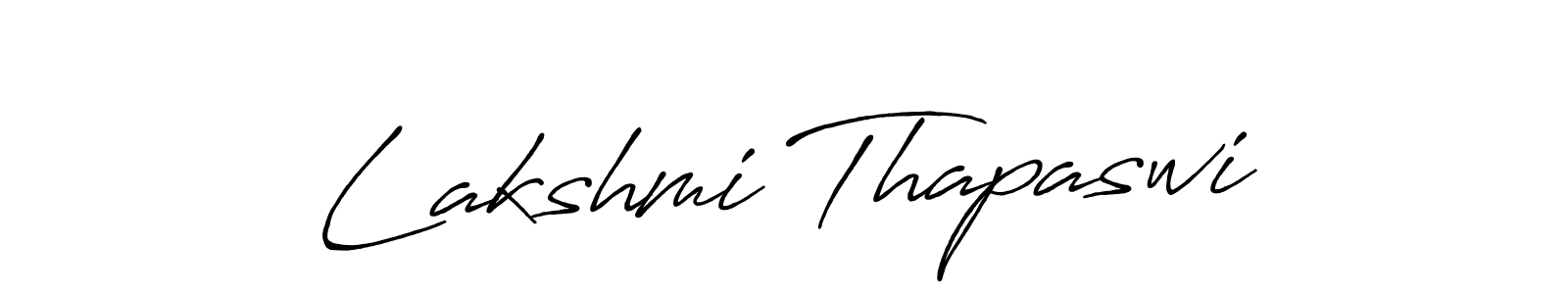 You should practise on your own different ways (Antro_Vectra_Bolder) to write your name (Lakshmi Thapaswi) in signature. don't let someone else do it for you. Lakshmi Thapaswi signature style 7 images and pictures png