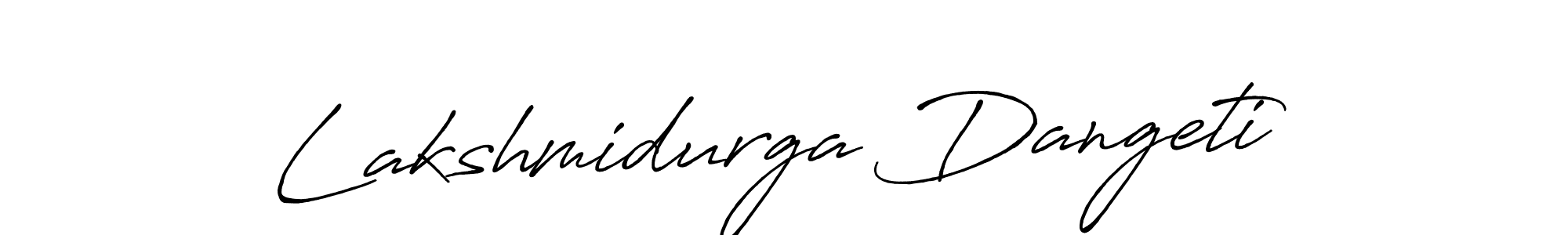 Design your own signature with our free online signature maker. With this signature software, you can create a handwritten (Antro_Vectra_Bolder) signature for name Lakshmidurga Dangeti. Lakshmidurga Dangeti signature style 7 images and pictures png