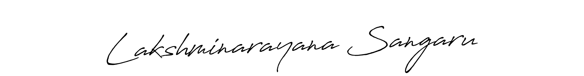 Make a short Lakshminarayana Sangaru signature style. Manage your documents anywhere anytime using Antro_Vectra_Bolder. Create and add eSignatures, submit forms, share and send files easily. Lakshminarayana Sangaru signature style 7 images and pictures png