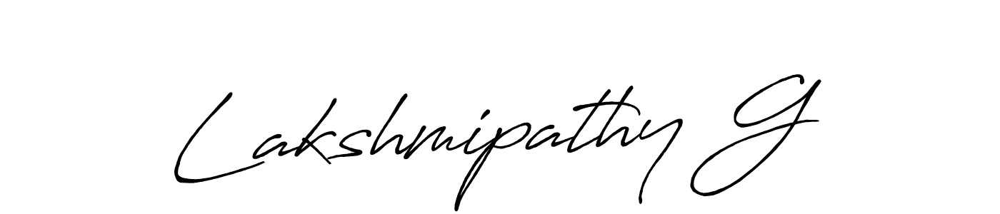 Similarly Antro_Vectra_Bolder is the best handwritten signature design. Signature creator online .You can use it as an online autograph creator for name Lakshmipathy G. Lakshmipathy G signature style 7 images and pictures png