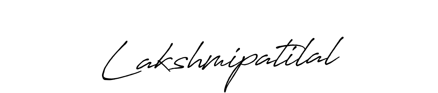 Use a signature maker to create a handwritten signature online. With this signature software, you can design (Antro_Vectra_Bolder) your own signature for name Lakshmipatilal. Lakshmipatilal signature style 7 images and pictures png