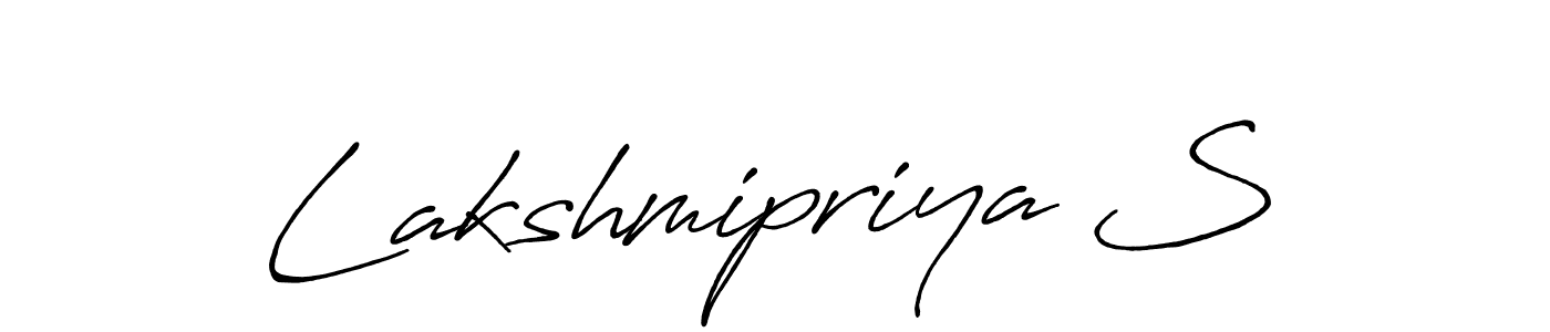 Make a short Lakshmipriya S signature style. Manage your documents anywhere anytime using Antro_Vectra_Bolder. Create and add eSignatures, submit forms, share and send files easily. Lakshmipriya S signature style 7 images and pictures png