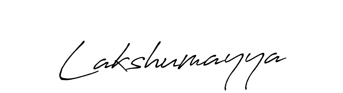 How to make Lakshumayya name signature. Use Antro_Vectra_Bolder style for creating short signs online. This is the latest handwritten sign. Lakshumayya signature style 7 images and pictures png