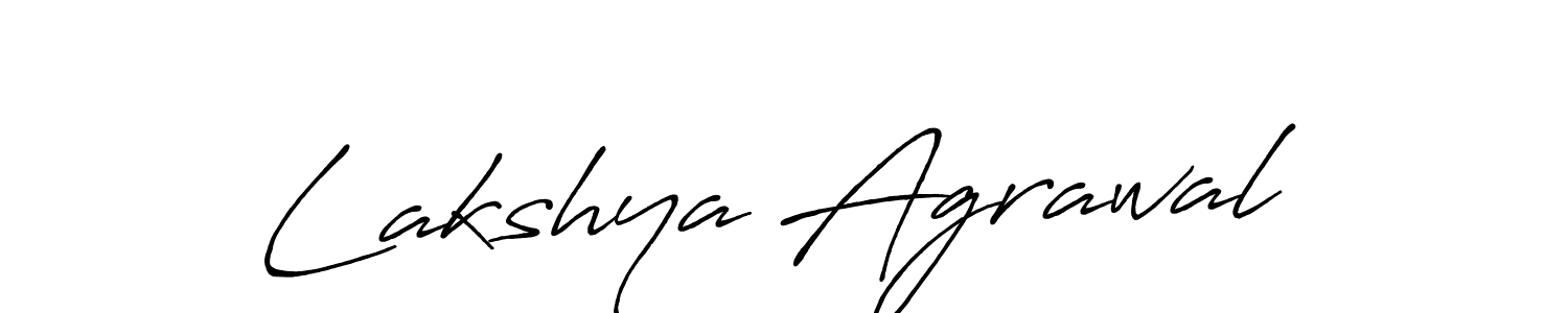 Design your own signature with our free online signature maker. With this signature software, you can create a handwritten (Antro_Vectra_Bolder) signature for name Lakshya Agrawal. Lakshya Agrawal signature style 7 images and pictures png