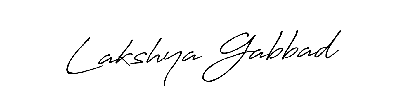 Antro_Vectra_Bolder is a professional signature style that is perfect for those who want to add a touch of class to their signature. It is also a great choice for those who want to make their signature more unique. Get Lakshya Gabbad name to fancy signature for free. Lakshya Gabbad signature style 7 images and pictures png