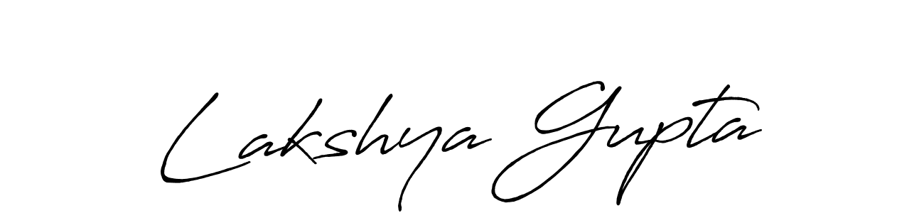 Also we have Lakshya Gupta name is the best signature style. Create professional handwritten signature collection using Antro_Vectra_Bolder autograph style. Lakshya Gupta signature style 7 images and pictures png