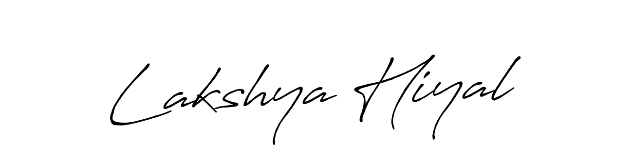 Lakshya Hiyal stylish signature style. Best Handwritten Sign (Antro_Vectra_Bolder) for my name. Handwritten Signature Collection Ideas for my name Lakshya Hiyal. Lakshya Hiyal signature style 7 images and pictures png