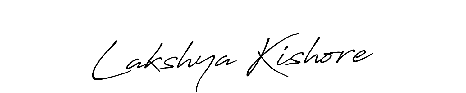 Antro_Vectra_Bolder is a professional signature style that is perfect for those who want to add a touch of class to their signature. It is also a great choice for those who want to make their signature more unique. Get Lakshya Kishore name to fancy signature for free. Lakshya Kishore signature style 7 images and pictures png