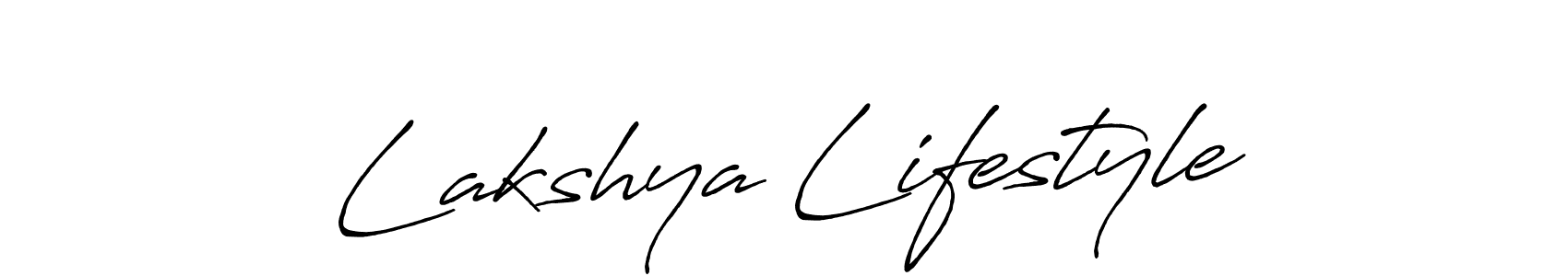 Use a signature maker to create a handwritten signature online. With this signature software, you can design (Antro_Vectra_Bolder) your own signature for name Lakshya Lifestyle. Lakshya Lifestyle signature style 7 images and pictures png