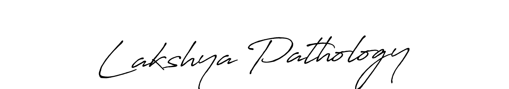 Design your own signature with our free online signature maker. With this signature software, you can create a handwritten (Antro_Vectra_Bolder) signature for name Lakshya Pathology. Lakshya Pathology signature style 7 images and pictures png