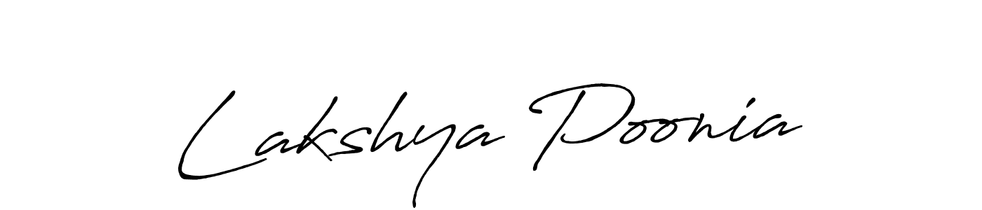 Design your own signature with our free online signature maker. With this signature software, you can create a handwritten (Antro_Vectra_Bolder) signature for name Lakshya Poonia. Lakshya Poonia signature style 7 images and pictures png