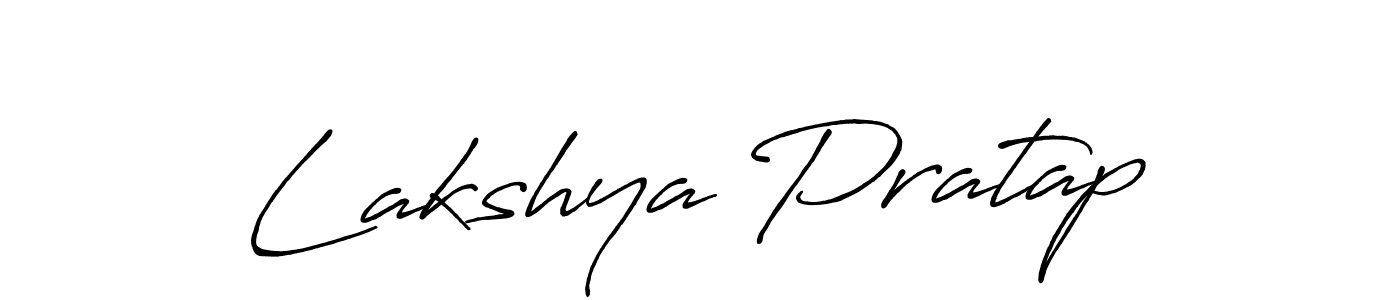 Create a beautiful signature design for name Lakshya Pratap. With this signature (Antro_Vectra_Bolder) fonts, you can make a handwritten signature for free. Lakshya Pratap signature style 7 images and pictures png