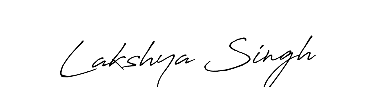 Design your own signature with our free online signature maker. With this signature software, you can create a handwritten (Antro_Vectra_Bolder) signature for name Lakshya Singh. Lakshya Singh signature style 7 images and pictures png