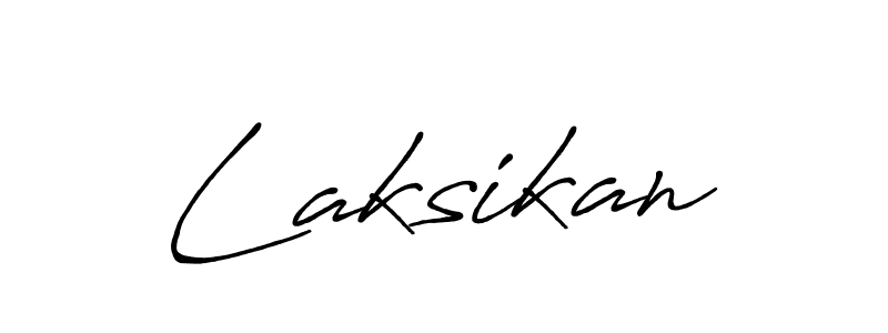 Use a signature maker to create a handwritten signature online. With this signature software, you can design (Antro_Vectra_Bolder) your own signature for name Laksikan. Laksikan signature style 7 images and pictures png