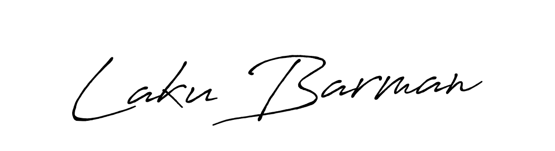 Create a beautiful signature design for name Laku Barman. With this signature (Antro_Vectra_Bolder) fonts, you can make a handwritten signature for free. Laku Barman signature style 7 images and pictures png