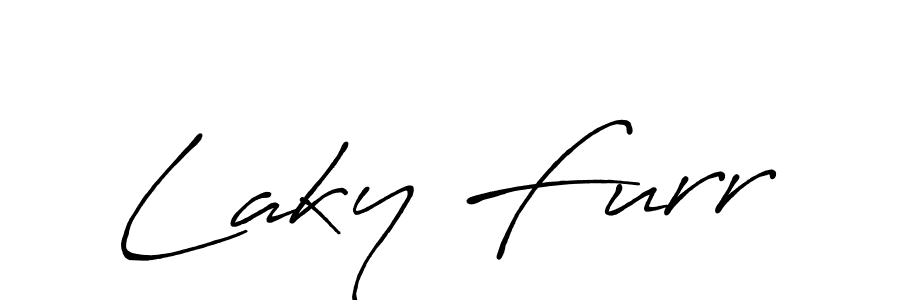 Create a beautiful signature design for name Laky Furr. With this signature (Antro_Vectra_Bolder) fonts, you can make a handwritten signature for free. Laky Furr signature style 7 images and pictures png