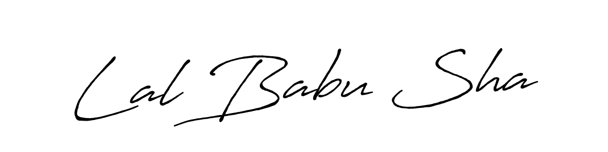 Make a beautiful signature design for name Lal Babu Sha. With this signature (Antro_Vectra_Bolder) style, you can create a handwritten signature for free. Lal Babu Sha signature style 7 images and pictures png