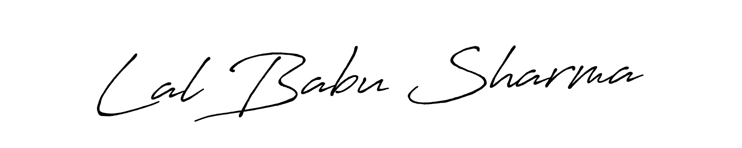 Lal Babu Sharma stylish signature style. Best Handwritten Sign (Antro_Vectra_Bolder) for my name. Handwritten Signature Collection Ideas for my name Lal Babu Sharma. Lal Babu Sharma signature style 7 images and pictures png