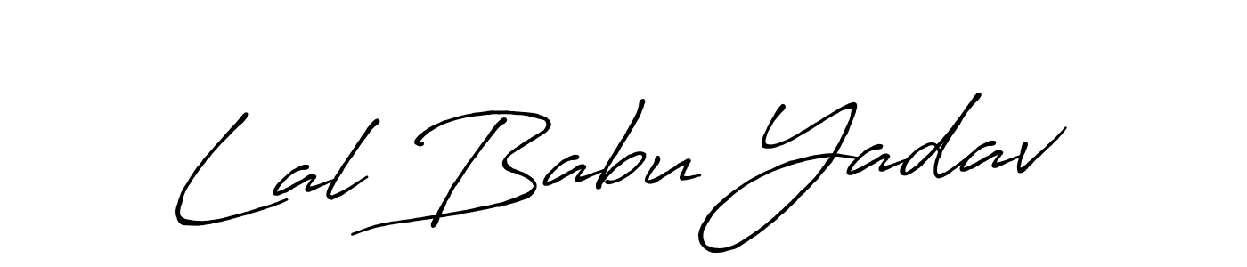 Also You can easily find your signature by using the search form. We will create Lal Babu Yadav name handwritten signature images for you free of cost using Antro_Vectra_Bolder sign style. Lal Babu Yadav signature style 7 images and pictures png