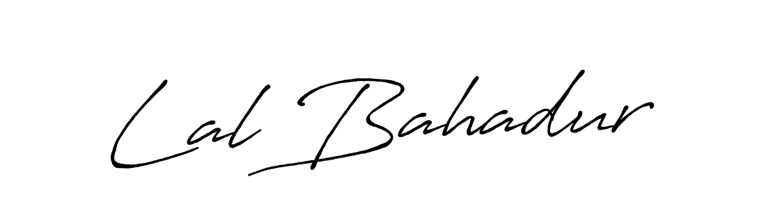 Use a signature maker to create a handwritten signature online. With this signature software, you can design (Antro_Vectra_Bolder) your own signature for name Lal Bahadur. Lal Bahadur signature style 7 images and pictures png