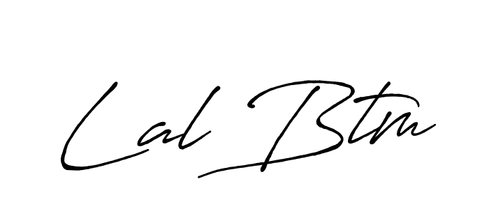 Make a beautiful signature design for name Lal Btm. With this signature (Antro_Vectra_Bolder) style, you can create a handwritten signature for free. Lal Btm signature style 7 images and pictures png