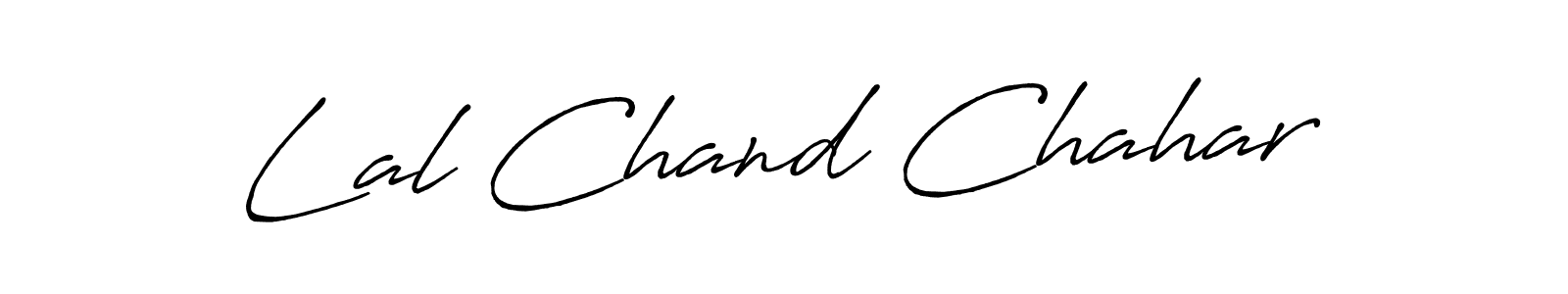 Design your own signature with our free online signature maker. With this signature software, you can create a handwritten (Antro_Vectra_Bolder) signature for name Lal Chand Chahar. Lal Chand Chahar signature style 7 images and pictures png