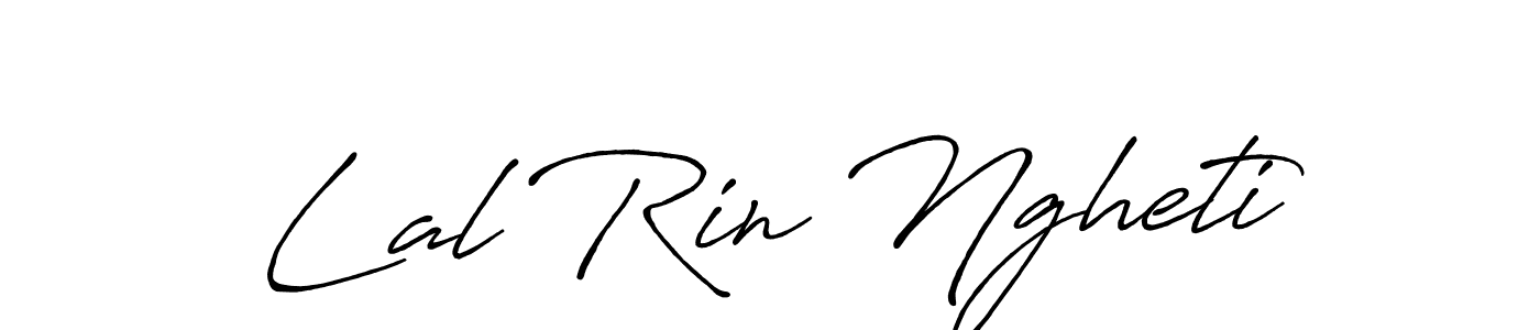 Antro_Vectra_Bolder is a professional signature style that is perfect for those who want to add a touch of class to their signature. It is also a great choice for those who want to make their signature more unique. Get Lal Rin Ngheti name to fancy signature for free. Lal Rin Ngheti signature style 7 images and pictures png