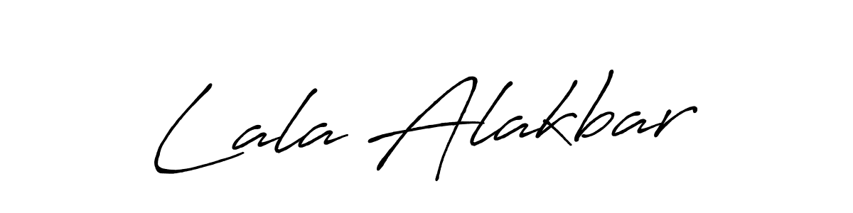 Lala Alakbar stylish signature style. Best Handwritten Sign (Antro_Vectra_Bolder) for my name. Handwritten Signature Collection Ideas for my name Lala Alakbar. Lala Alakbar signature style 7 images and pictures png