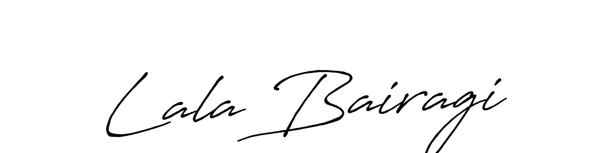 Make a beautiful signature design for name Lala Bairagi. With this signature (Antro_Vectra_Bolder) style, you can create a handwritten signature for free. Lala Bairagi signature style 7 images and pictures png