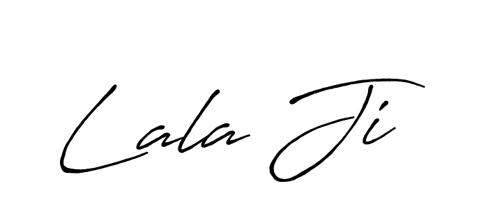 Lala Ji stylish signature style. Best Handwritten Sign (Antro_Vectra_Bolder) for my name. Handwritten Signature Collection Ideas for my name Lala Ji. Lala Ji signature style 7 images and pictures png