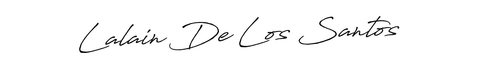 Similarly Antro_Vectra_Bolder is the best handwritten signature design. Signature creator online .You can use it as an online autograph creator for name Lalain De Los Santos. Lalain De Los Santos signature style 7 images and pictures png