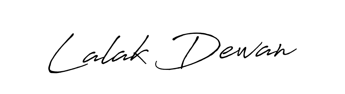 Create a beautiful signature design for name Lalak Dewan. With this signature (Antro_Vectra_Bolder) fonts, you can make a handwritten signature for free. Lalak Dewan signature style 7 images and pictures png