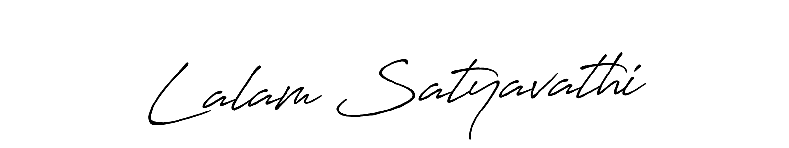 The best way (Antro_Vectra_Bolder) to make a short signature is to pick only two or three words in your name. The name Lalam Satyavathi include a total of six letters. For converting this name. Lalam Satyavathi signature style 7 images and pictures png