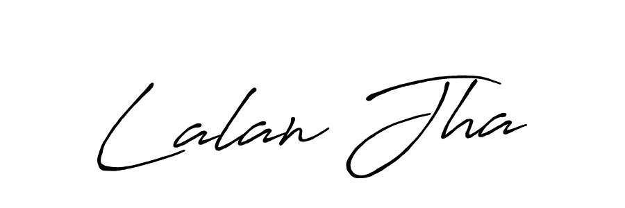 Antro_Vectra_Bolder is a professional signature style that is perfect for those who want to add a touch of class to their signature. It is also a great choice for those who want to make their signature more unique. Get Lalan Jha name to fancy signature for free. Lalan Jha signature style 7 images and pictures png