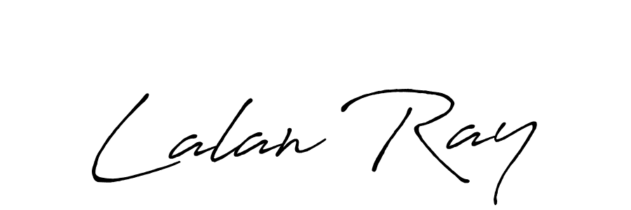 How to make Lalan Ray name signature. Use Antro_Vectra_Bolder style for creating short signs online. This is the latest handwritten sign. Lalan Ray signature style 7 images and pictures png