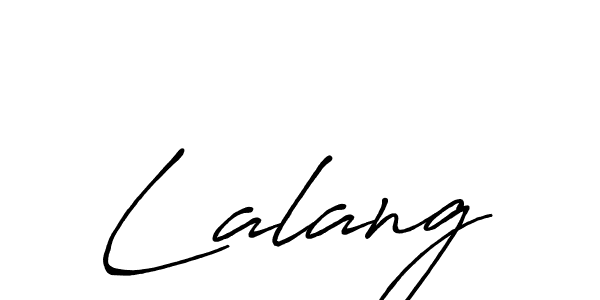 Create a beautiful signature design for name Lalang. With this signature (Antro_Vectra_Bolder) fonts, you can make a handwritten signature for free. Lalang signature style 7 images and pictures png