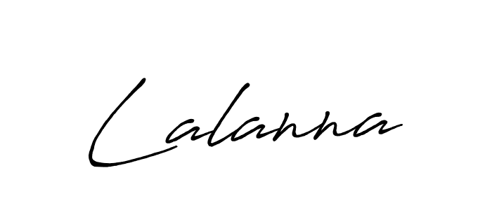 Make a beautiful signature design for name Lalanna. With this signature (Antro_Vectra_Bolder) style, you can create a handwritten signature for free. Lalanna signature style 7 images and pictures png