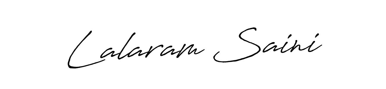 Use a signature maker to create a handwritten signature online. With this signature software, you can design (Antro_Vectra_Bolder) your own signature for name Lalaram Saini. Lalaram Saini signature style 7 images and pictures png