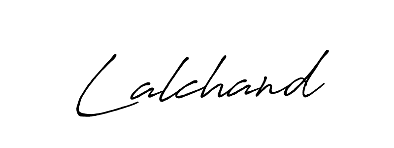 Use a signature maker to create a handwritten signature online. With this signature software, you can design (Antro_Vectra_Bolder) your own signature for name Lalchand. Lalchand signature style 7 images and pictures png