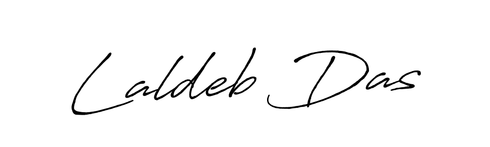 How to make Laldeb Das name signature. Use Antro_Vectra_Bolder style for creating short signs online. This is the latest handwritten sign. Laldeb Das signature style 7 images and pictures png