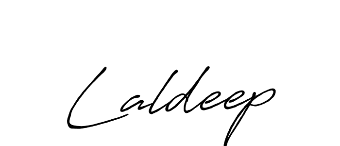 Use a signature maker to create a handwritten signature online. With this signature software, you can design (Antro_Vectra_Bolder) your own signature for name Laldeep. Laldeep signature style 7 images and pictures png