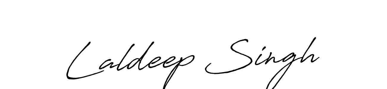 Make a beautiful signature design for name Laldeep Singh. With this signature (Antro_Vectra_Bolder) style, you can create a handwritten signature for free. Laldeep Singh signature style 7 images and pictures png