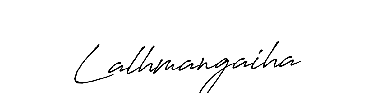 Make a beautiful signature design for name Lalhmangaiha. With this signature (Antro_Vectra_Bolder) style, you can create a handwritten signature for free. Lalhmangaiha signature style 7 images and pictures png