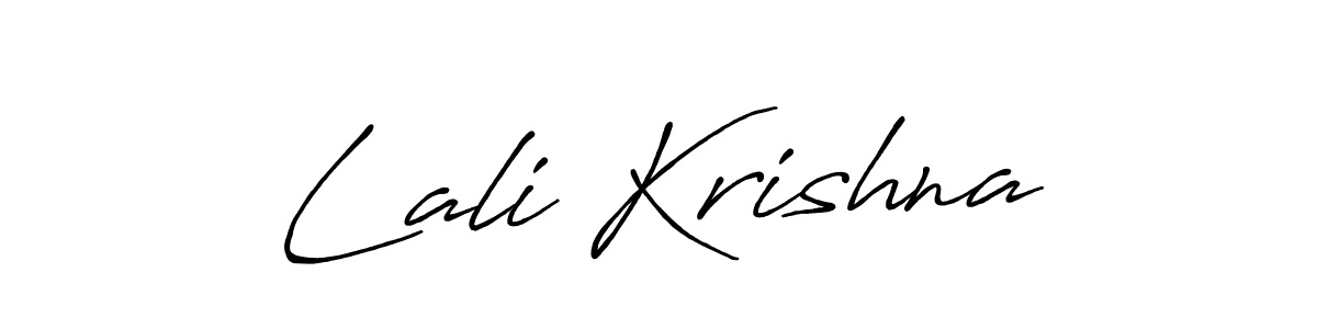 Similarly Antro_Vectra_Bolder is the best handwritten signature design. Signature creator online .You can use it as an online autograph creator for name Lali Krishna. Lali Krishna signature style 7 images and pictures png