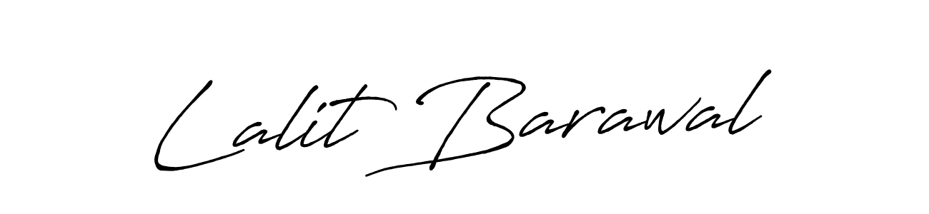 Create a beautiful signature design for name Lalit Barawal. With this signature (Antro_Vectra_Bolder) fonts, you can make a handwritten signature for free. Lalit Barawal signature style 7 images and pictures png