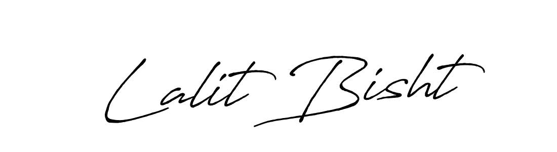 Create a beautiful signature design for name Lalit Bisht. With this signature (Antro_Vectra_Bolder) fonts, you can make a handwritten signature for free. Lalit Bisht signature style 7 images and pictures png