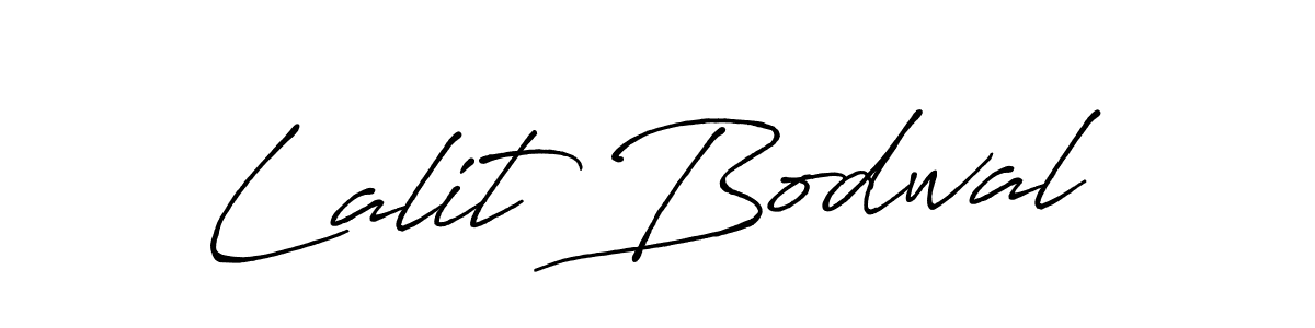 Create a beautiful signature design for name Lalit Bodwal. With this signature (Antro_Vectra_Bolder) fonts, you can make a handwritten signature for free. Lalit Bodwal signature style 7 images and pictures png