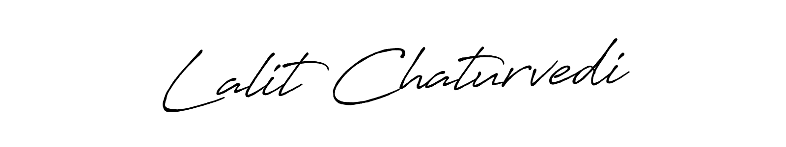 Create a beautiful signature design for name Lalit Chaturvedi. With this signature (Antro_Vectra_Bolder) fonts, you can make a handwritten signature for free. Lalit Chaturvedi signature style 7 images and pictures png