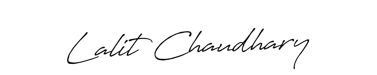 Also we have Lalit Chaudhary name is the best signature style. Create professional handwritten signature collection using Antro_Vectra_Bolder autograph style. Lalit Chaudhary signature style 7 images and pictures png