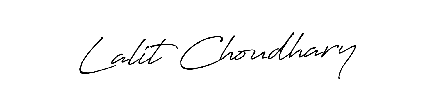 How to make Lalit Choudhary signature? Antro_Vectra_Bolder is a professional autograph style. Create handwritten signature for Lalit Choudhary name. Lalit Choudhary signature style 7 images and pictures png